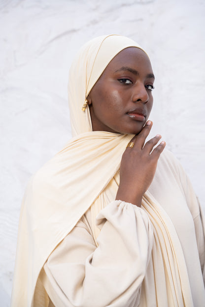 Beige Lycra Scarf & Bandana