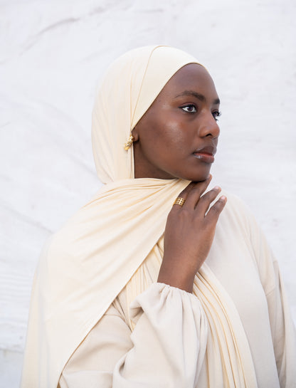 Beige Lycra Scarf & Bandana