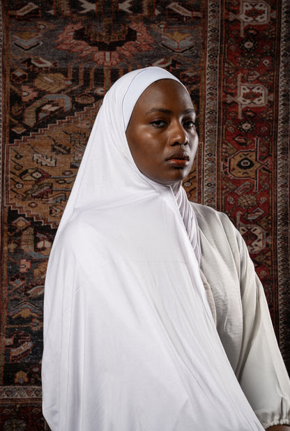 White Lycra Scarf & Bandana